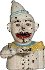 Clown Bust - Mechanical Bank